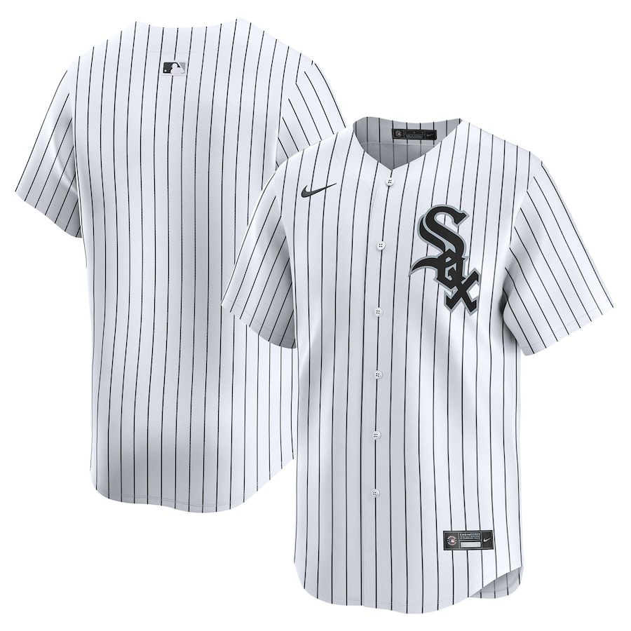 Men Chicago White Sox Blank Nike White Home Limited MLB Jersey->->MLB Jersey